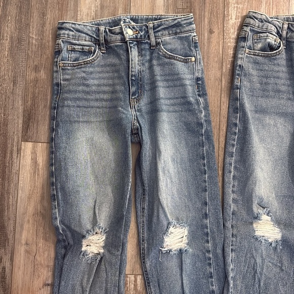 Art Class distressed raw edge jeans lot size 14 - Picture 4 of 9